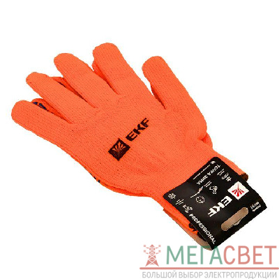 Перчатки рабочие ТОЧКА ЗИМА с ПВХ-покрытием утепленные (7 класс 10 разм) Professional EKF pe7ac-10-pro 0