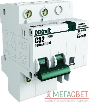 Выключатель автоматический дифференциального тока 2п C 6А 30мА тип AC ДИФ-101 со встроен. защит. от сверхтоков SchE 15155DEK