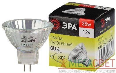 Лампа галогенная GU4-MR11-35W-12V-30Cl ЭРА C0027362