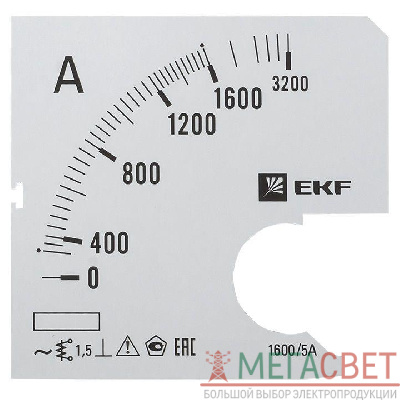 Шкала сменная для A961 1600/5А-1.5 PROxima EKF s-a961-1600