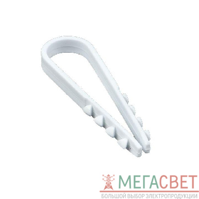 Дюбель-хомут d11-18мм для круглого кабеля бел. (уп.50шт) PROxima EKF plc-ncs50-11х18w