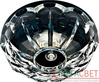 Светильник встраиваемый Feron JD180 потолочный JCD9 G9 прозрачный-черный 18847