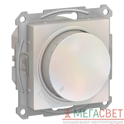 Механизм светорегулятора (диммера) AtlasDesign поворотно-нажимной 315Вт жемчуг SchE ATN000434