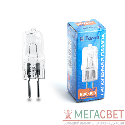 Лампа галогенная Feron HB6 JCD G5.3 50W 02103