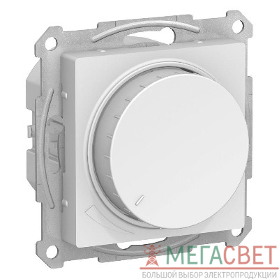 Светорегулятор поворотно-нажимного AtlasDesign 400Вт механизм бел. SchE ATN000123