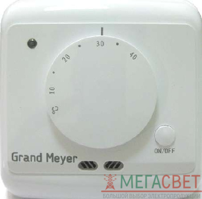 Термостат мех. MST-2 датчик пола; датчик возд. 3.6кВт 16А бел. Grand Meyer MST-2