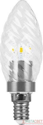 Лампа светодиодная Feron LB-77 Свеча E14 3.5W 4000К 25333