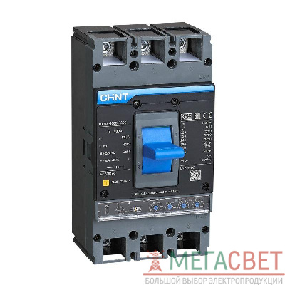 Выключатель автоматический 3п 400А 70кА NXMS-400H с электрон. расцеп. (R) CHINT 845726