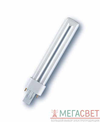 Лампа люминесцентная компакт. DULUX S 11W/827 G23 (инд.уп.) OSRAM 4050300006017