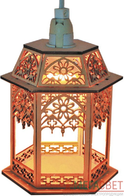 Деревянная световая фигура, 1 лампа накаливая, цвет свечения: теплый белый,  13.5*11.5*19. шнур 1.5 м , IP20, LT093 26844