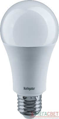 Лампа светодиодная 61 239 NLL-A70/A60-15-230-6.5K-E27 грушевидная Navigator 61239