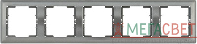 Рамка 5-м BOLERO РГ-5-БА горизонт. антрацит IEK EMB50-K95