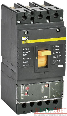 Выключатель автоматический 3п 250А ВА 88-35 с электр. блок. МР ИЭК SVA31-3-0250