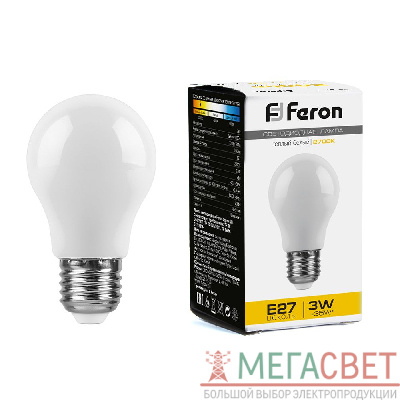 Лампа светодиодная Feron LB-375 E27 3W 2700K 38266