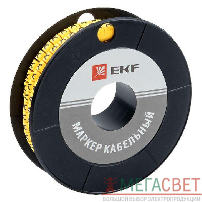 Маркер каб. 2.5кв.мм &quot;A&quot; (ЕС-1) (уп.1000шт) EKF plc-KM-2.5-A