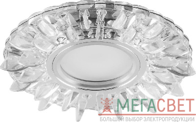 Светильник встраиваемый с белой LED подсветкой Feron CD911 потолочный MR16 G5.3 прозрачный 28894