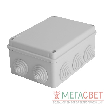 Коробка разветвительная STEKKER EBX10-310-55, 150*110*70мм,10 вводов, IP55, светло-серая (GE41242) 39999
