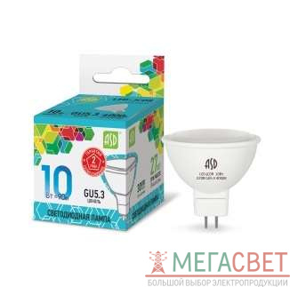 Лампа светодиодная LED-JCDR-standard 10Вт 4000К бел. GU5.3 900лм 230В ASD 4690612015828
