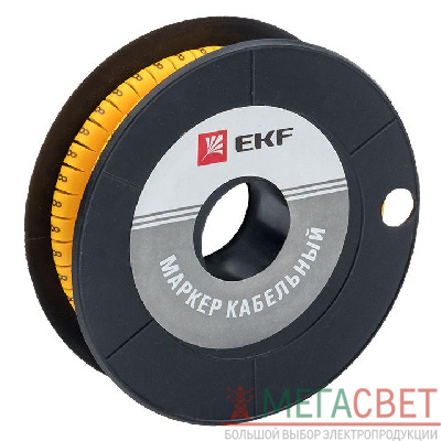 Маркер каб. 2.5кв.мм &quot;8&quot; (ЕС-1) (уп.1000шт) EKF plc-KM-2.5-8