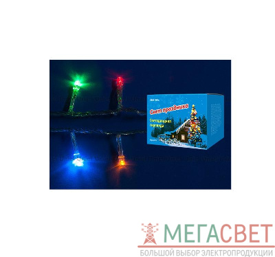 Гирлянда LED с контроллером ULD-S0280-020/DTA MULTI IP20 20 диодов 2.8 м разноцвет. провод прозр Uniel 07916