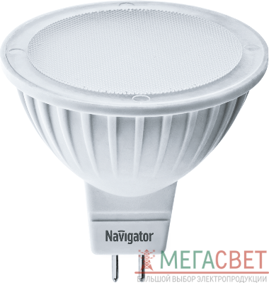 Лампа светодиодная 94 129 NLL-MR16-5-230-4K-GU5.3 5Вт 4000К бел. GU5.3 380лм 170-260В Navigator 94129