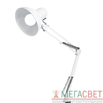 Светильник под лампу Feron DE1430 60W, 230V, патрон E27 на струбцине, белый 24232