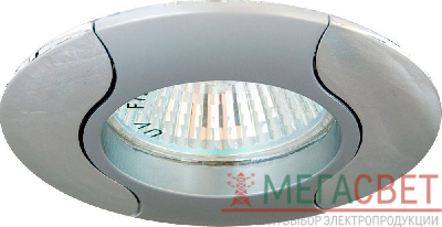 Светильник встраиваемый Feron 020T-MR16 потолочный MR16 G5.3 серый-хром 17679