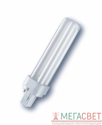 Лампа люминесцентная компактная DULUX D/E 26Вт/830 G24q-3 OSRAM 4099854122439