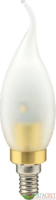 Лампа светодиодная, 6LED(3.5W) 230V E14 2700K матовая золото, LB-71 25314