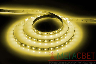 Cветодиодная LED лента Feron LS606, 60SMD(5050)/м 14.4Вт/м  5м IP20 12V желтый 27760