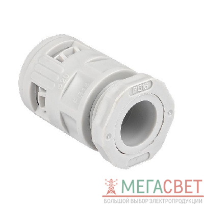 Коннектор для гофр. трубы 20мм (уп.50шт) Plast EKF kn-t-20 0